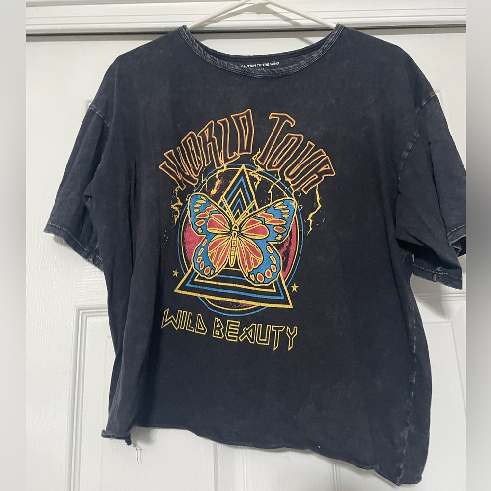 Cropped wild beauty shirt